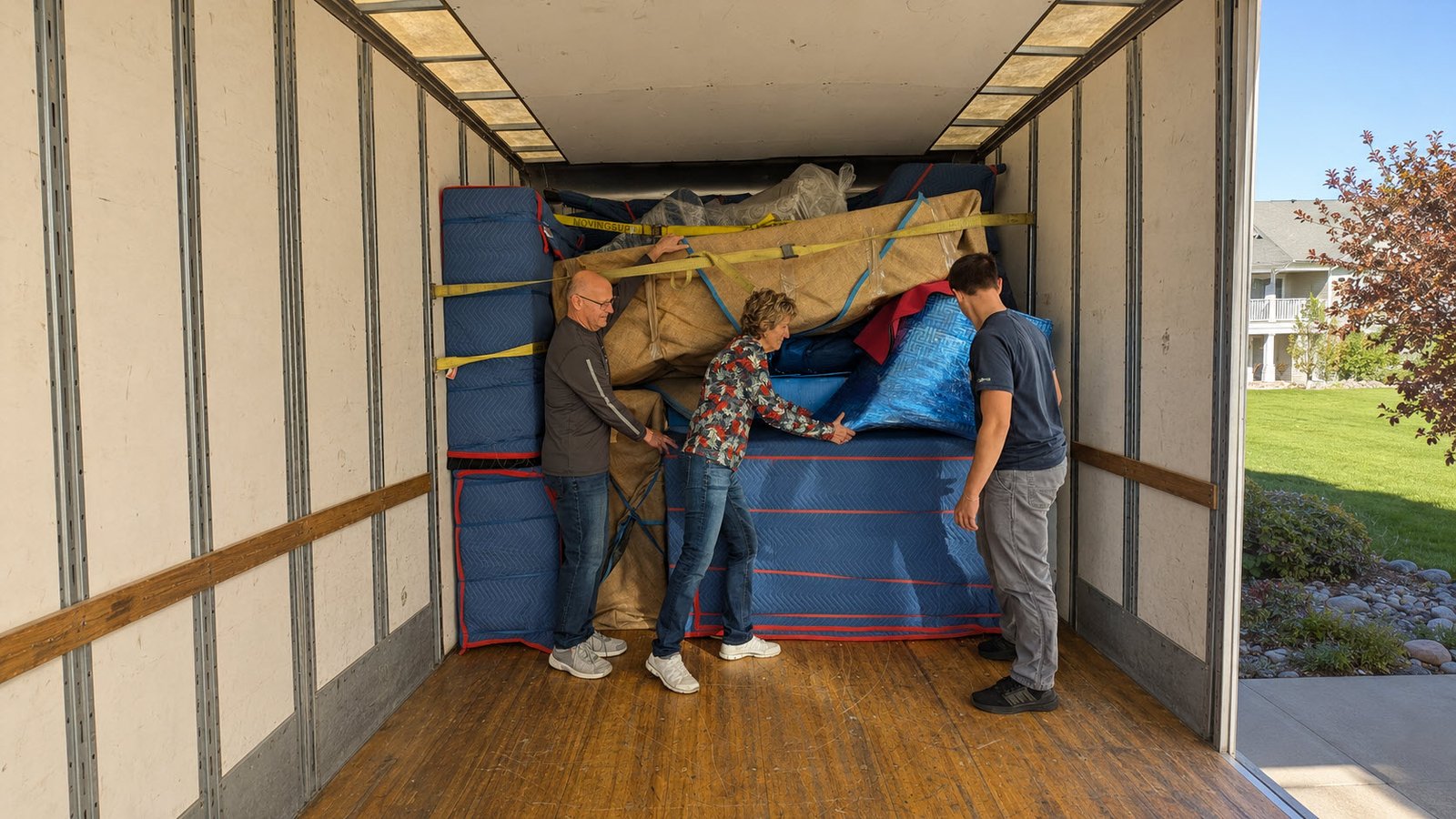 Ged Clay and Customer in Truck